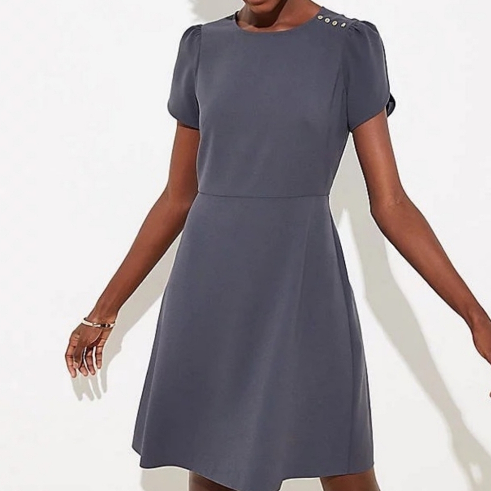 Loft Flutter-Sleeve Sheath Dress in Women's 6